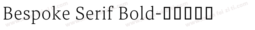 Bespoke Serif Bold字体转换